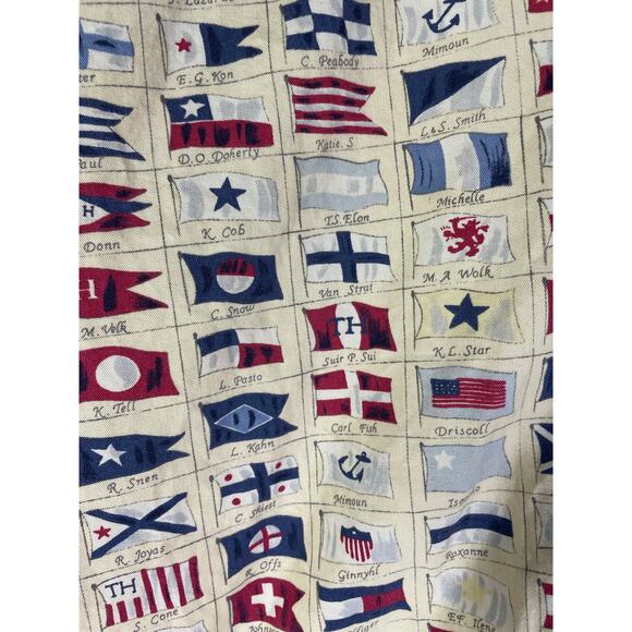 Tommy Hilfiger‎ Men’s Vintage Nautical Flag Button Shirt Size M Sailing Prep - Picture 4 of 10